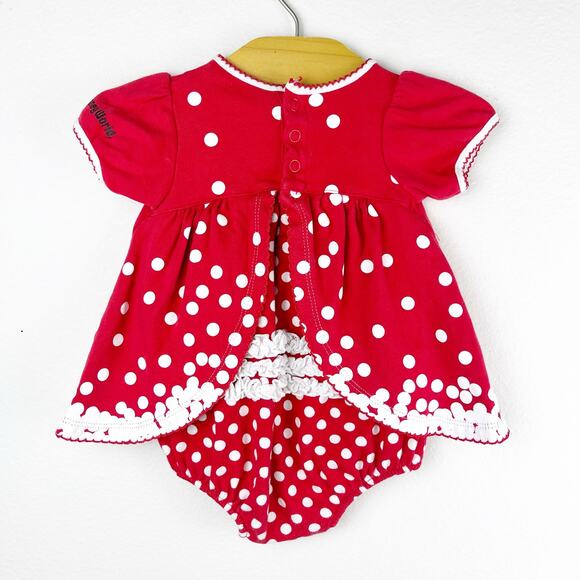 Disney Parks Minnie Mouse Dress One Piece Size 12 Months - Picture 4 of 11